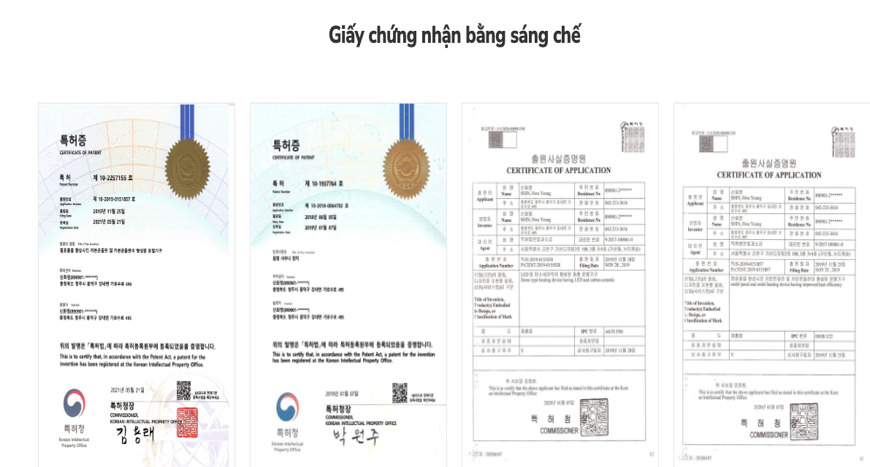 Vòm Xông Hơi Bio Health Doctorr – Tia Hồng Ngoại Tự Nhiên, Chăm Sóc Sức Khỏe Toàn Diện 19 giay chung nhan bang sang che vom xong hoi 1